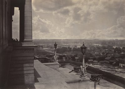 国会議事堂から見たナッシュビル、1860年代。 作： George N. Barnard