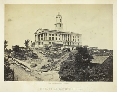 国会議事堂、テネシー州ナッシュビル、1864年。 作： George N. Barnard