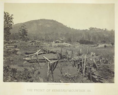 ケネソー山の正面、ジョージア州、1866 年。 作： George N. Barnard