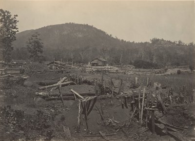 ケネソー山の正面、ジョージア州、1860 年代。 作： George N. Barnard