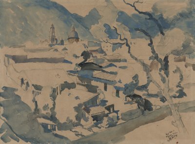 メキシコ、オリサバの街並み 作： George Overbury Hart