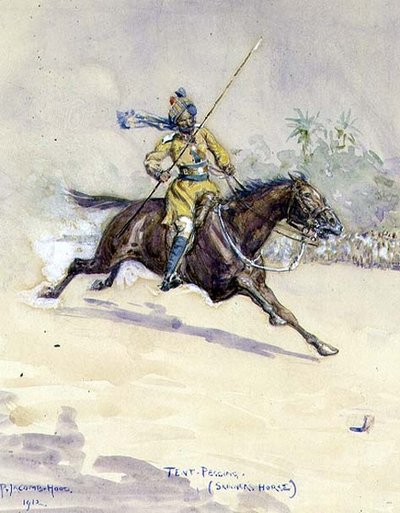 テントペグ、スキナーの馬 作： George Percy Jacomb Hood