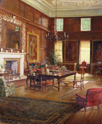 1922年チェルシー王立病院、州議会議事堂の内部 作： George Percy Jacomb Hood