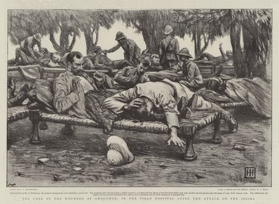 ゼリバ攻撃後の野戦病院のオムドゥルマンでの負傷者のケア 作： George Percy Jacomb Hood