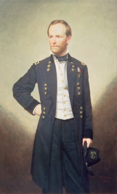 ウィリアム・シャーマン将軍（1820-91）1866 作： George Peter Alexander Healy