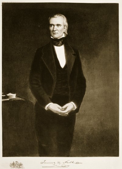 ジェームズK.ポーク（1795-1849）、アメリカ合衆国の第11代大統領、パブ。 1901（グラビア） 作： George Peter Alexander Healy