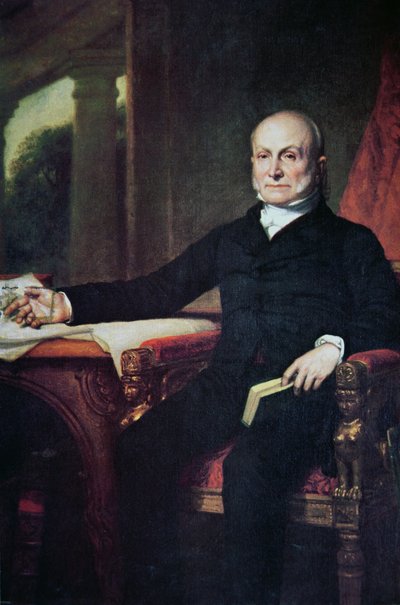 ジョン・クインシー・アダムス（1767-1848）（カラーリトグラフ 作： George Peter Alexander Healy