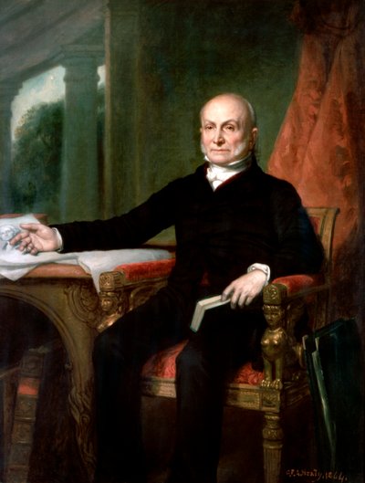 ジョージ・P・A・ヒーリーによるジョン・クインシー・アダムス大統領の公式ポートレート 作： George Peter Alexander Healy