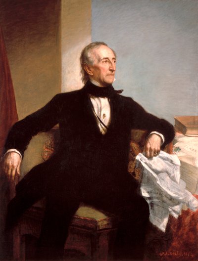 ジョージ・P・A・ヒーリーによるジョン・タイラー大統領の公式ポートレート 作： George Peter Alexander Healy