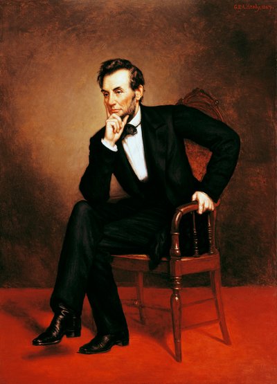エイブラハム・リンカーンの肖像（ホッゲンビル 作： George Peter Alexander Healy