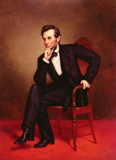 リンカーンの肖像（油彩・キャンバス 作： George Peter Alexander Healy