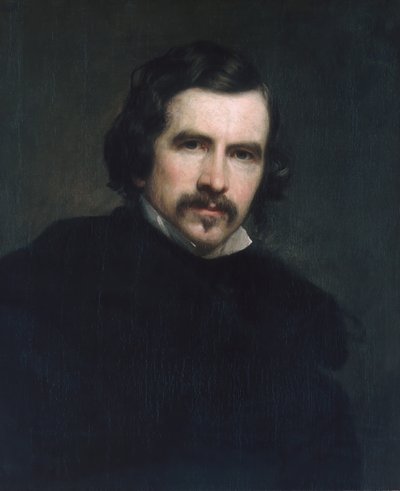 芸術家の肖像、1851年。 作： George Peter Alexander Healy