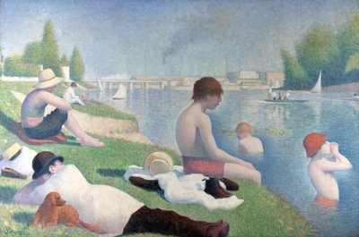 アニエールの水浴 アニエールの水浴、1884年 作： George Pierre Seurat