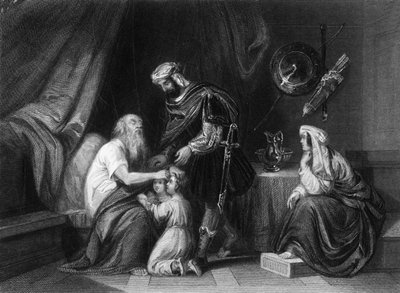すべての悪から私を贖った天使、若者を祝福します、c1840。 作： George Presbury