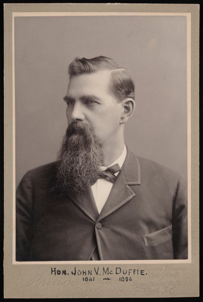 ジョン ヴァン マクダフィーの肖像 1841 ～ 1896 年、1896 年以前。 作： George Prince