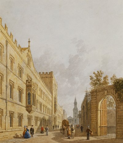 エクセターカレッジ、オックスフォード、1848 作： George Pyne
