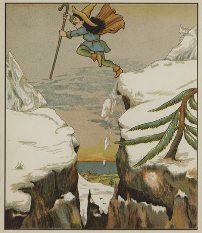 グリム兄弟によるRumpelstiltskinのイラスト 作： George R. Halkett