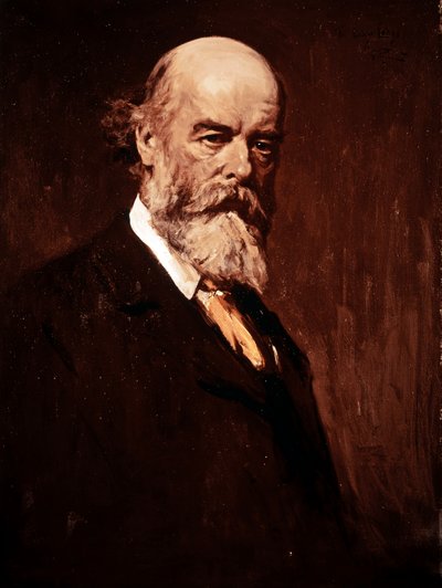 オリバー・ジョセフ・ロッジ卿の肖像 作： George Reid