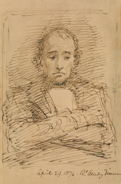 Benjamin Disraeli, luonnosteltu Royal Academyn illallisella 作： George Richmond