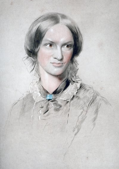 シャーロットブロンテ、イギリスの小説家、1850年。 作： George Richmond