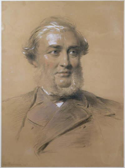 ヘンリーベンスジョーンズ、1865年（紙に木炭とチョーク） 作： George Richmond