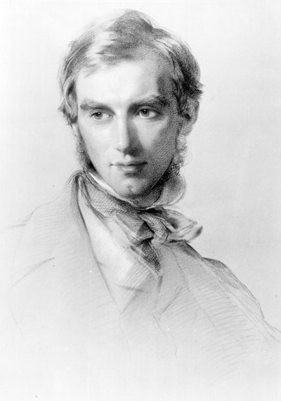 ジョセフ・ダルトン・フッカー、1851年頃（木炭とチョーク、紙） 作： George Richmond