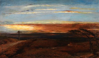 日没時の風景 作： George Richmond