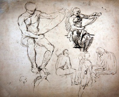男性の裸体-古代人のための研究 作： George Richmond