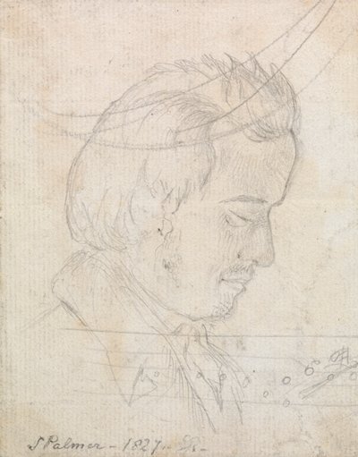 サミュエル・パーマーの頭部肖像画 作： George Richmond