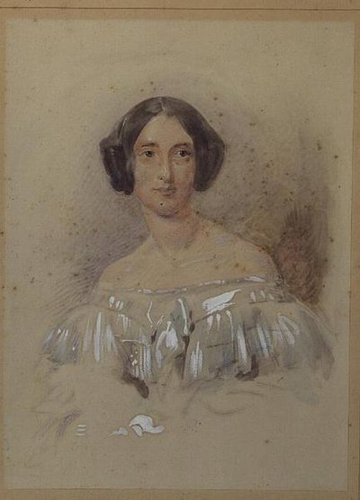 ファニー（フランシス）・カートライトの肖像 作： George Richmond