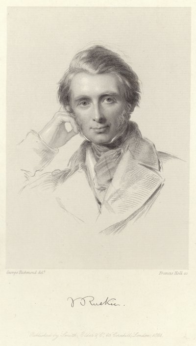 ジョン・ラスキンの肖像 作： George Richmond