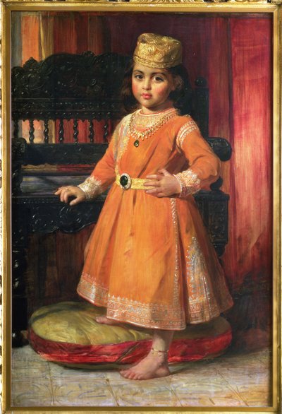 マハラジャドゥリープシンの長男アルバート王子の肖像、1870年 作： George Richmond