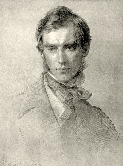 ジョセフ・ダルトン・フッカー卿の肖像。 1855（紙に黒鉛） 作： George Richmond