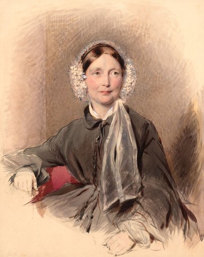 見知らぬ女性の肖像 作： George Richmond
