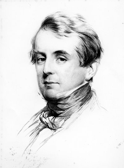 ウィリアムヒースコート卿、ジョセフブラウンの刻印、1847年 作： George Richmond