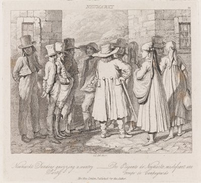 ダンディ、ノイマーケット、1821年頃（エッチング） 作： George Robert Lewis