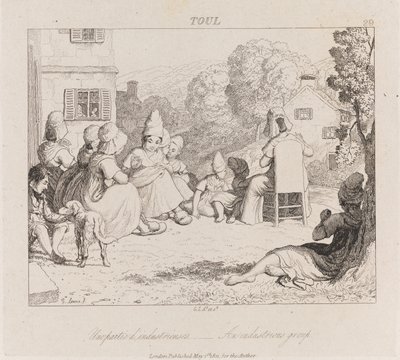 インダストリアスグループ、トゥール、1821年頃（エッチング） 作： George Robert Lewis