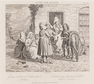巡回者、Vitry Sur Marne、1821年頃（エッチング） 作： George Robert Lewis