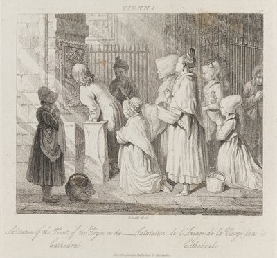 敬礼聖母、ウィーン、1821年頃（エッチング） 作： George Robert Lewis