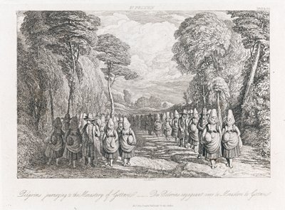 聖ポルテン-巡礼者、1821年頃（エッチング） 作： George Robert Lewis