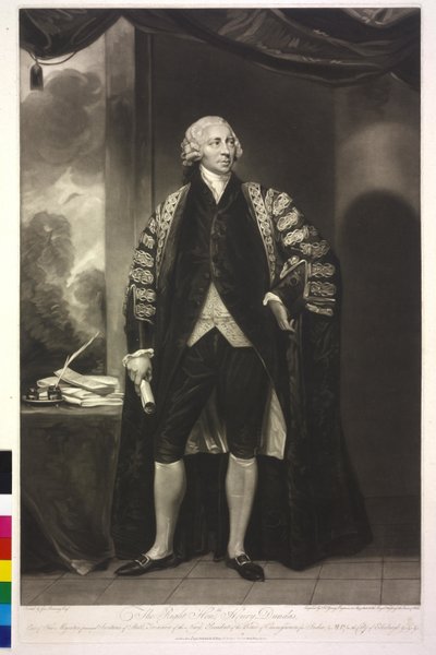 初代メルヴィル・ダンダス子爵 作： George Romney