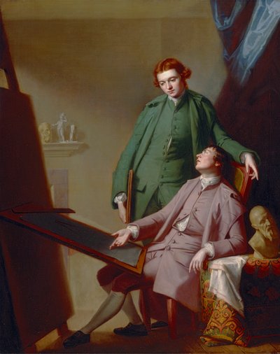 会話 (アーティストの兄弟、ピーターとジェームズ・ロムニー) 作： George Romney