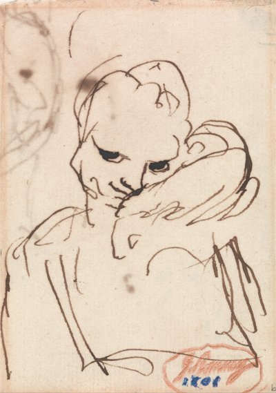 ウサギやペットの犬を肩に乗せた少女 作： George Romney