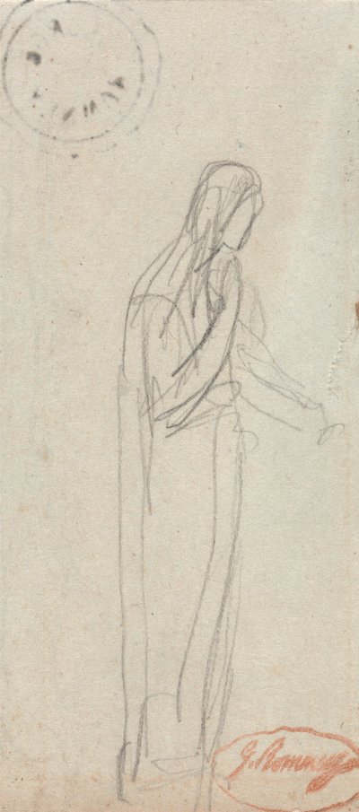 立つ女性の像 作： George Romney