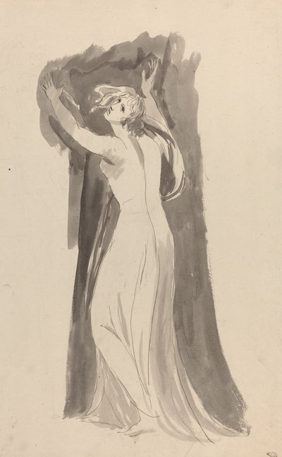 「テンペスト」のためのミランダの習作 作： George Romney
