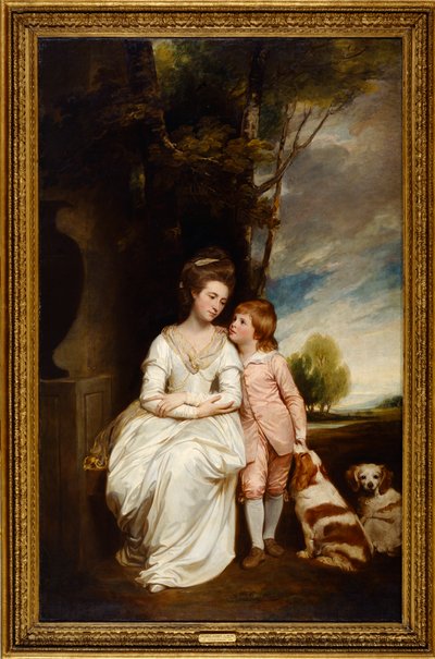 Ana condessa de Albemarle e seu filho 作： George Romney