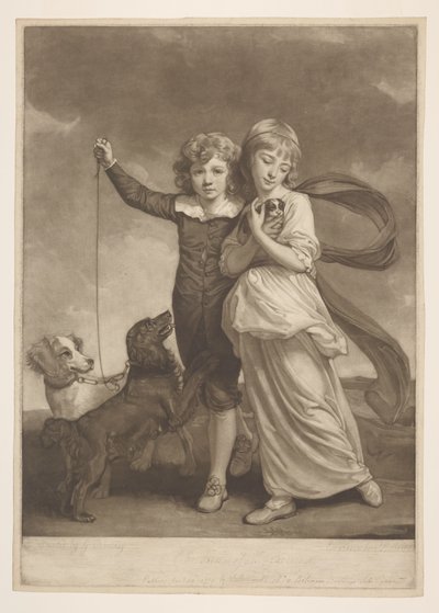 クラヴァリング氏の子供たち 作： George Romney
