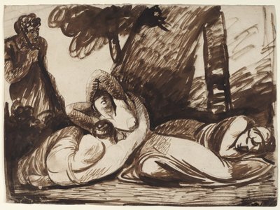 キモンとイフィゲニア：ボッカッチョの『デカメロン』の一場面 作： George Romney