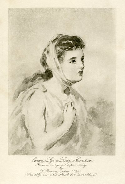 エマ・レディ・ハミルトン 作： George Romney