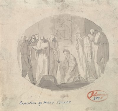 メアリー・スチュアートの処刑 作： George Romney